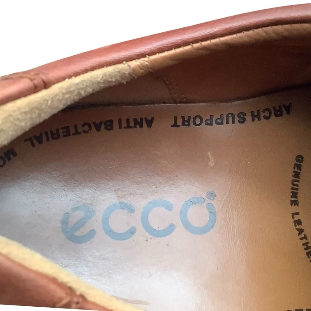 Ecco Men's Brown Leather Dress Shoes size 46 US 12‎